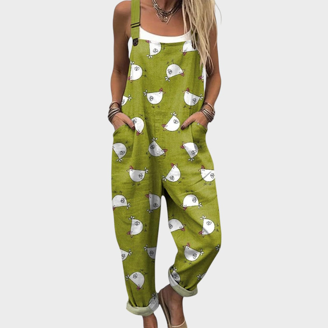 Kristina | Ležeran cvjetni kombinezon za svaki dan