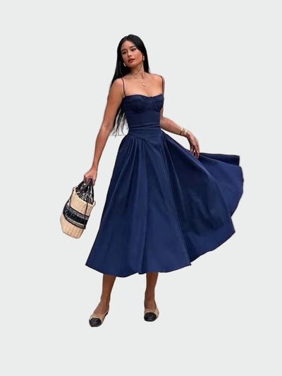 Saten Maxi Haljina s Tankim Naramenicama