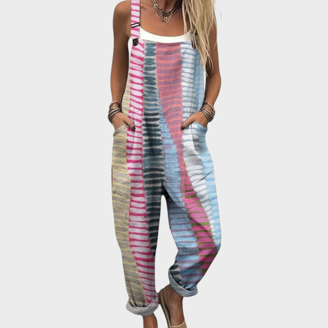 Nika | Ležeran cvjetni kombinezon za svaki dan