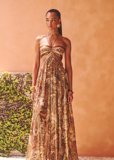 Maksimalna haljina Zlatna Aura