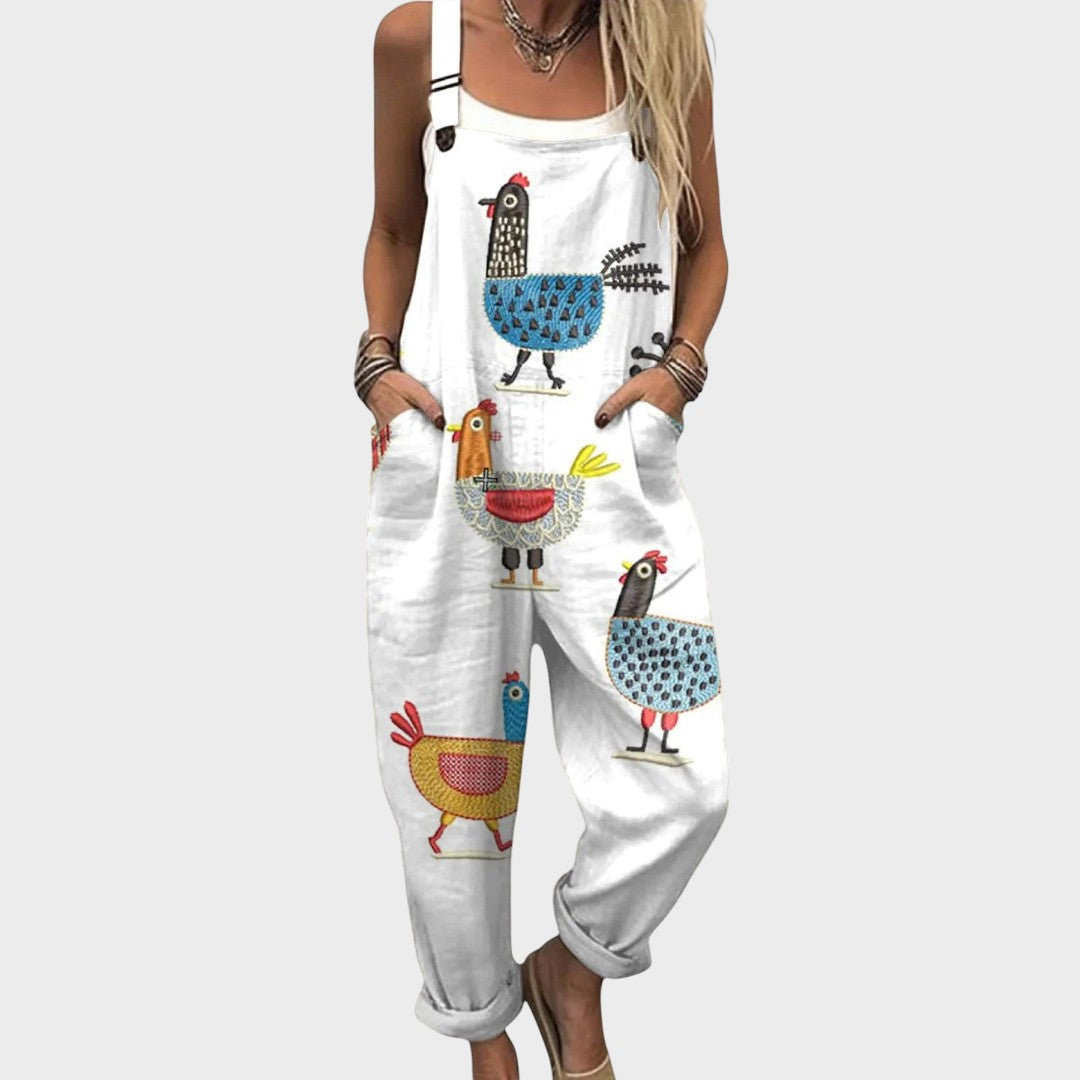 Ines | Ležeran cvjetni kombinezon za svaki dan