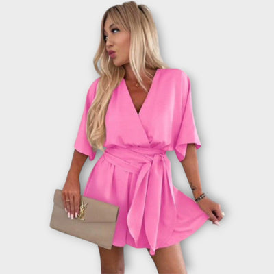 Zračno Ljetna Haljina s Volanima i Pojasom