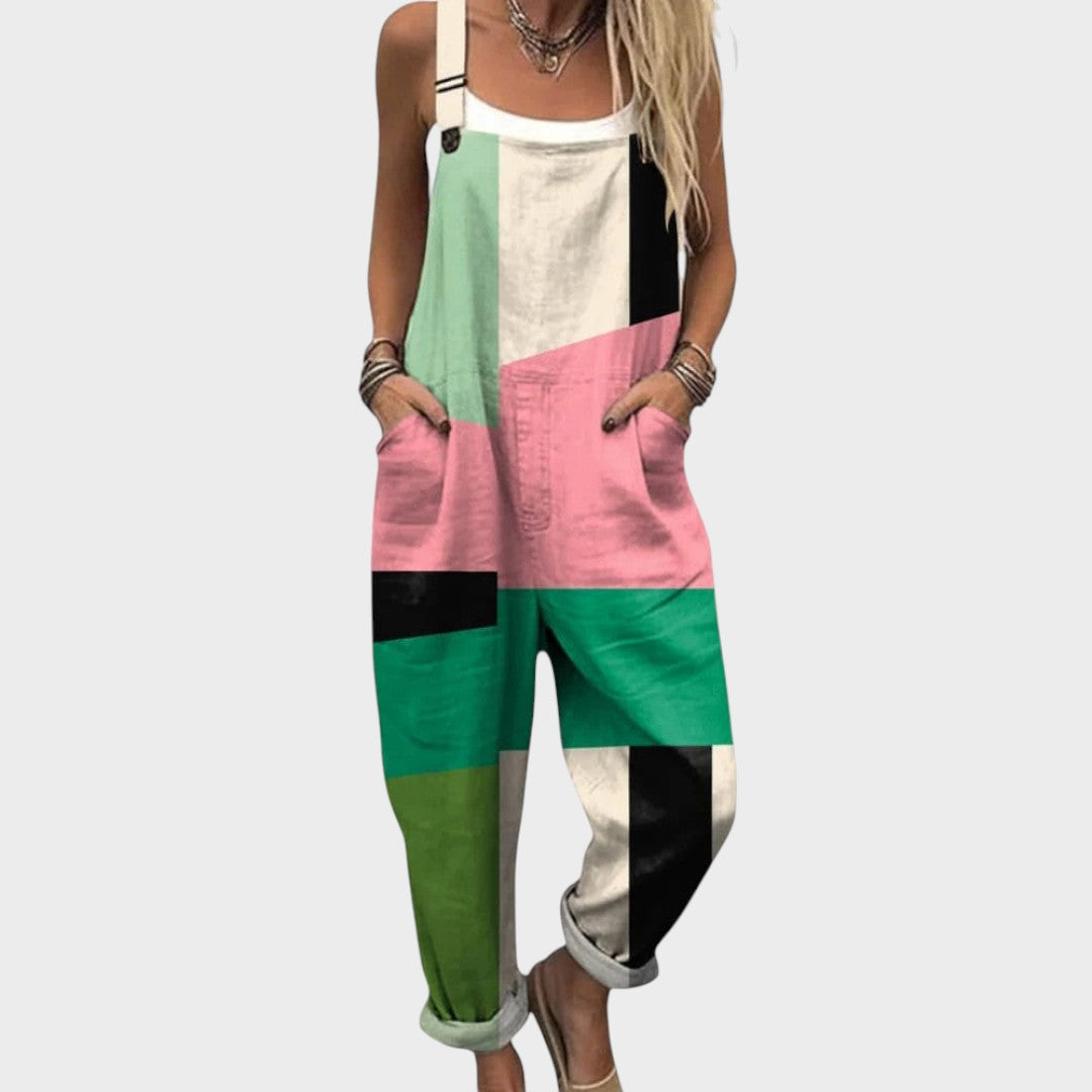 Sandra | Ležeran cvjetni kombinezon za svaki dan