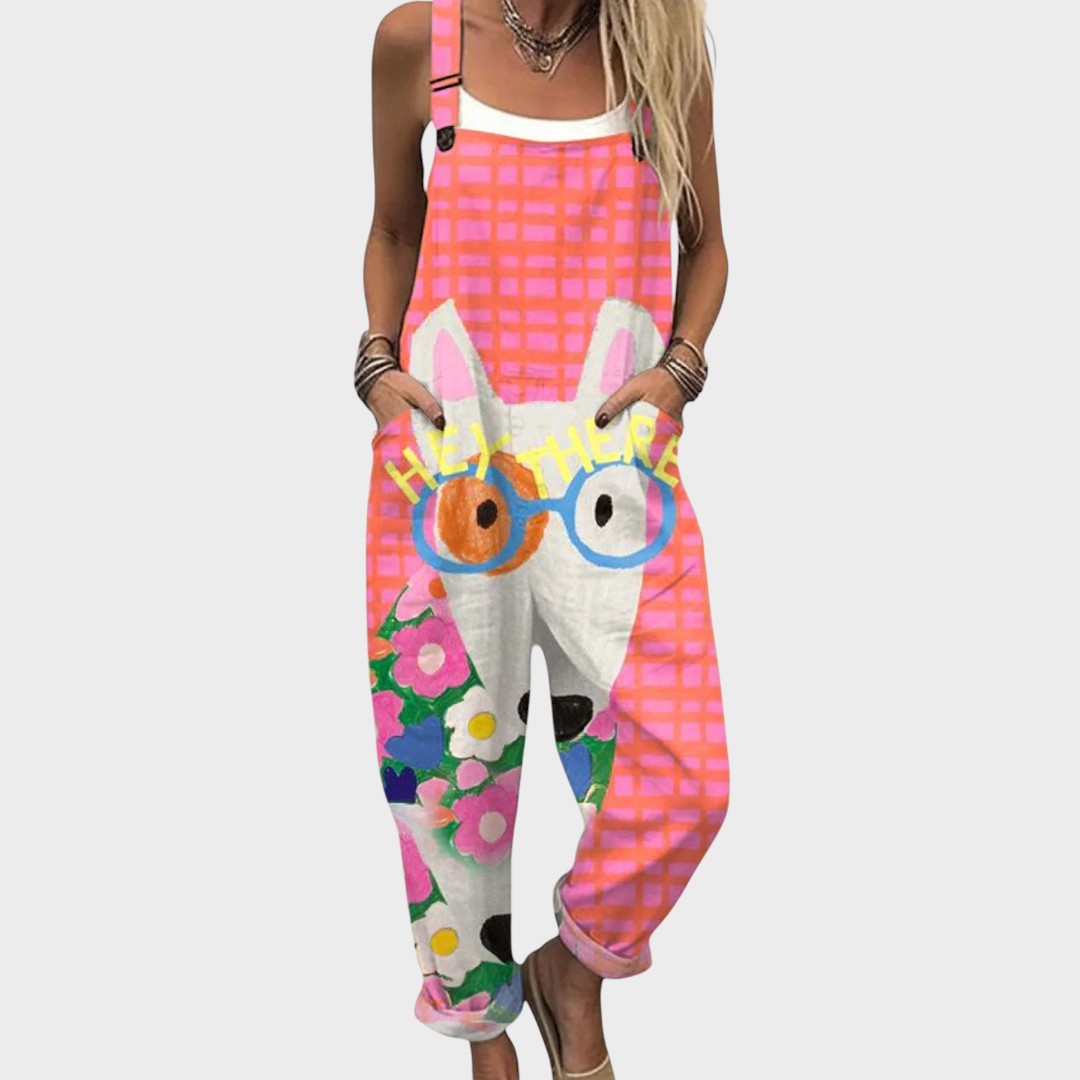 Marina | Ležeran cvjetni kombinezon za svaki dan