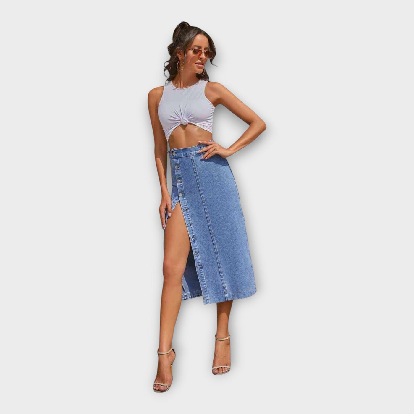 Maksi suknja s gumbima