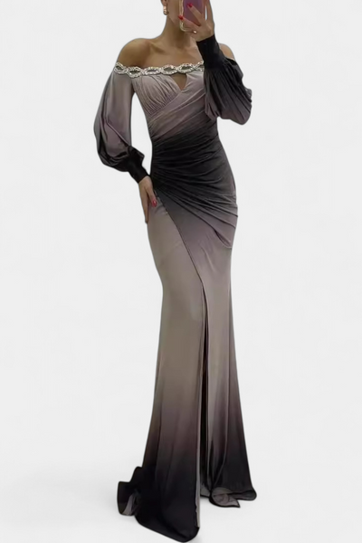 Silviana | Maxi Haljina Ombre s Otkritim Ramena