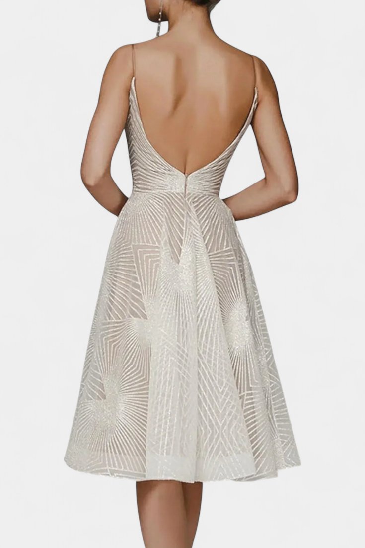 Dragana | Duga Haljina s Vezenjem i A Krojem