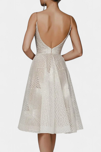 Dragana | Duga Haljina s Vezenjem i A Krojem