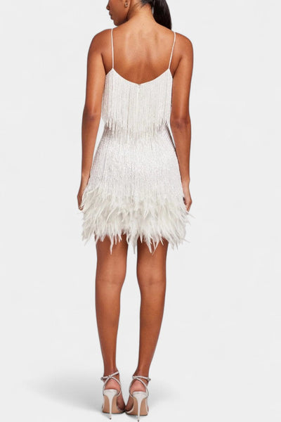 Mirjana | Mini Haljina s Perjem