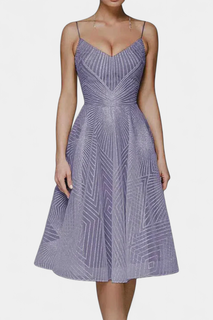 Dragana | Duga Haljina s Vezenjem i A Krojem