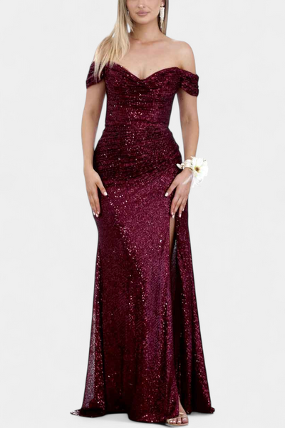 Renata | Haljina Sirena bez naramenica s šljokicama