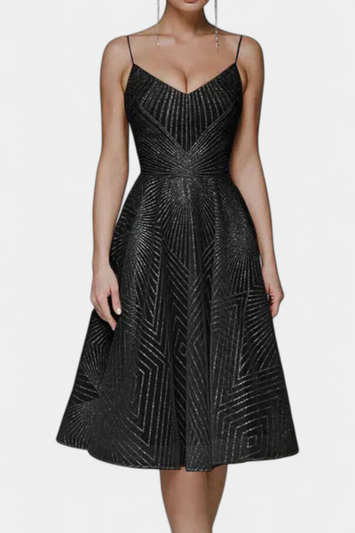 Dragana | Duga Haljina s Vezenjem i A Krojem