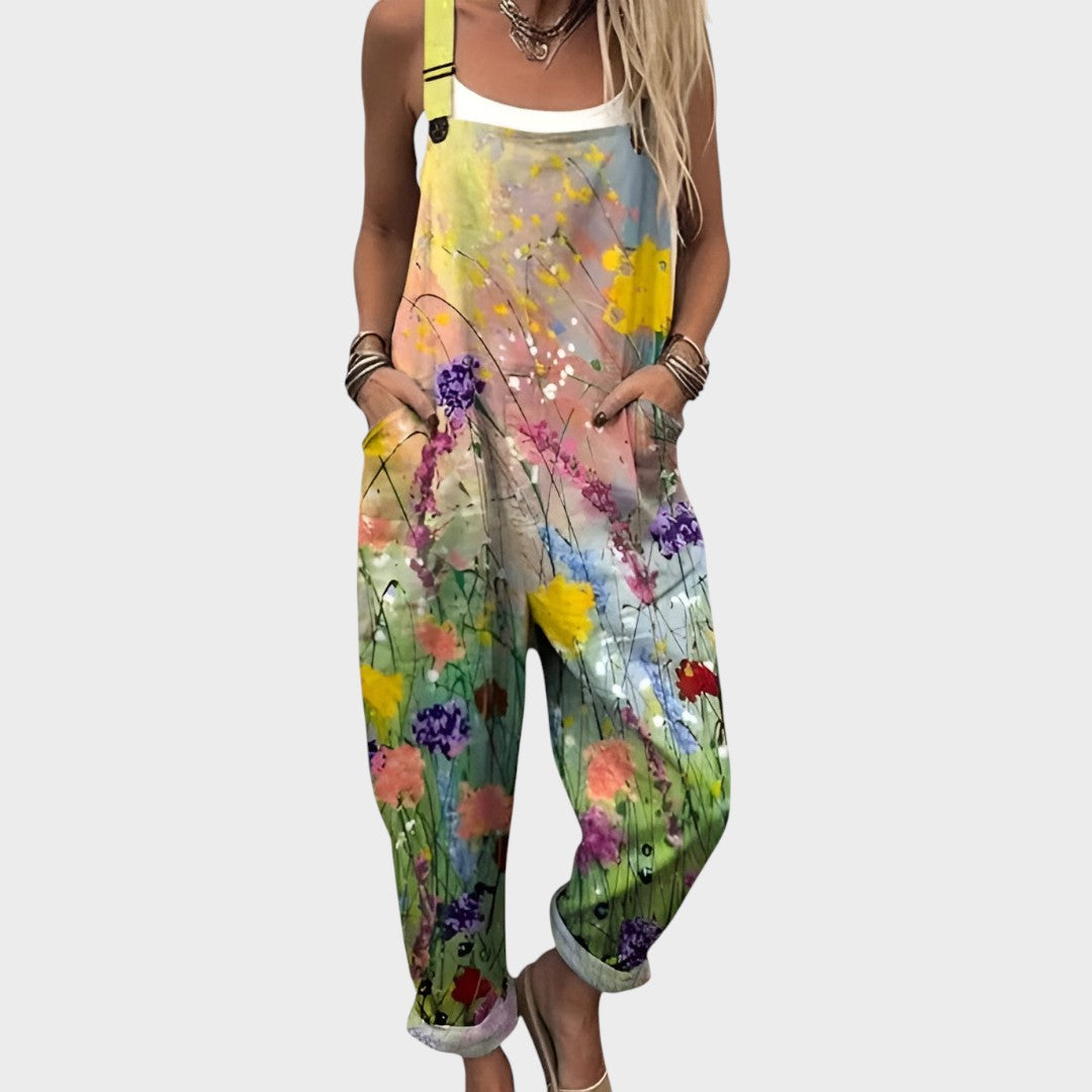 Božena | Ležeran cvjetni kombinezon za svaki dan